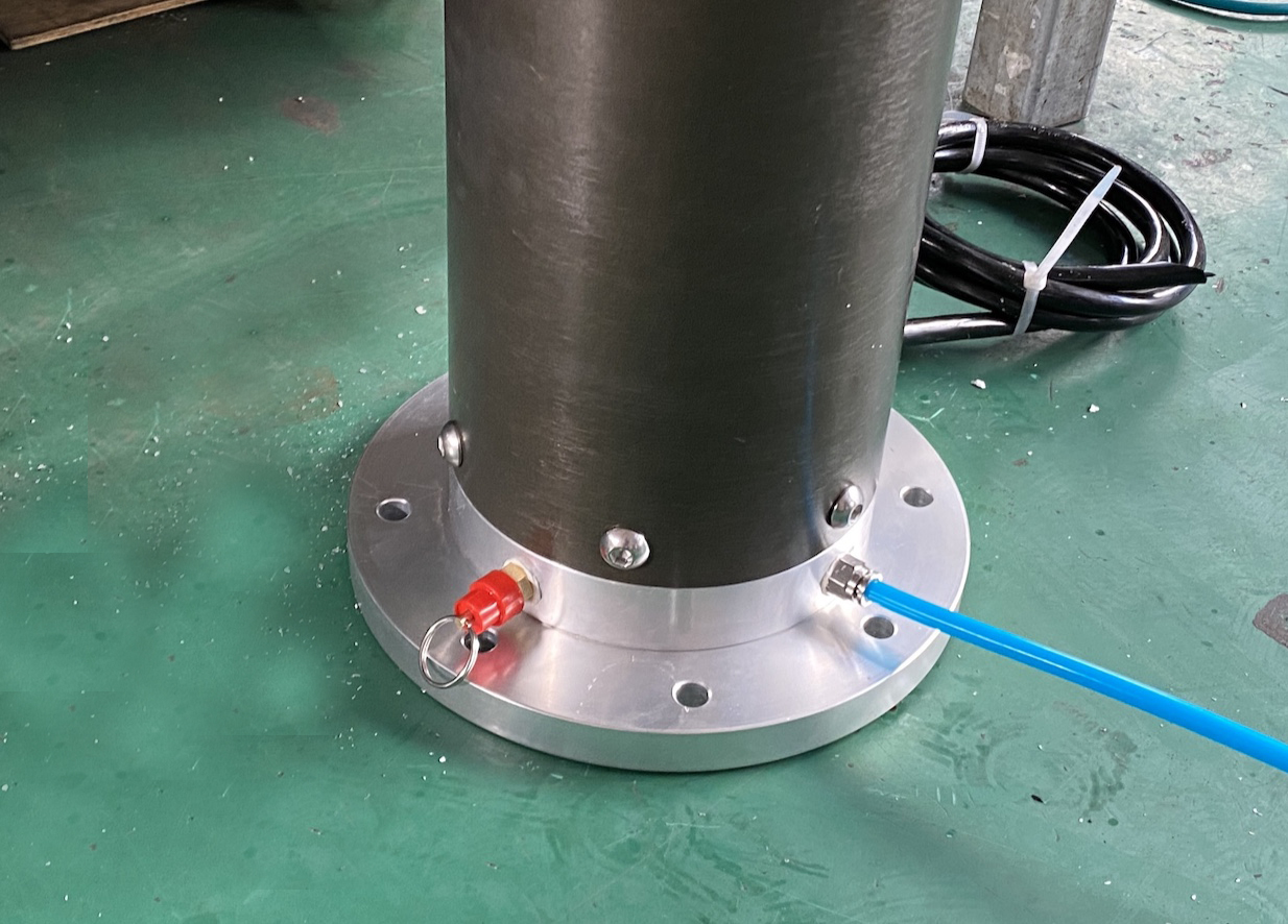 bottom flange over pressure valve